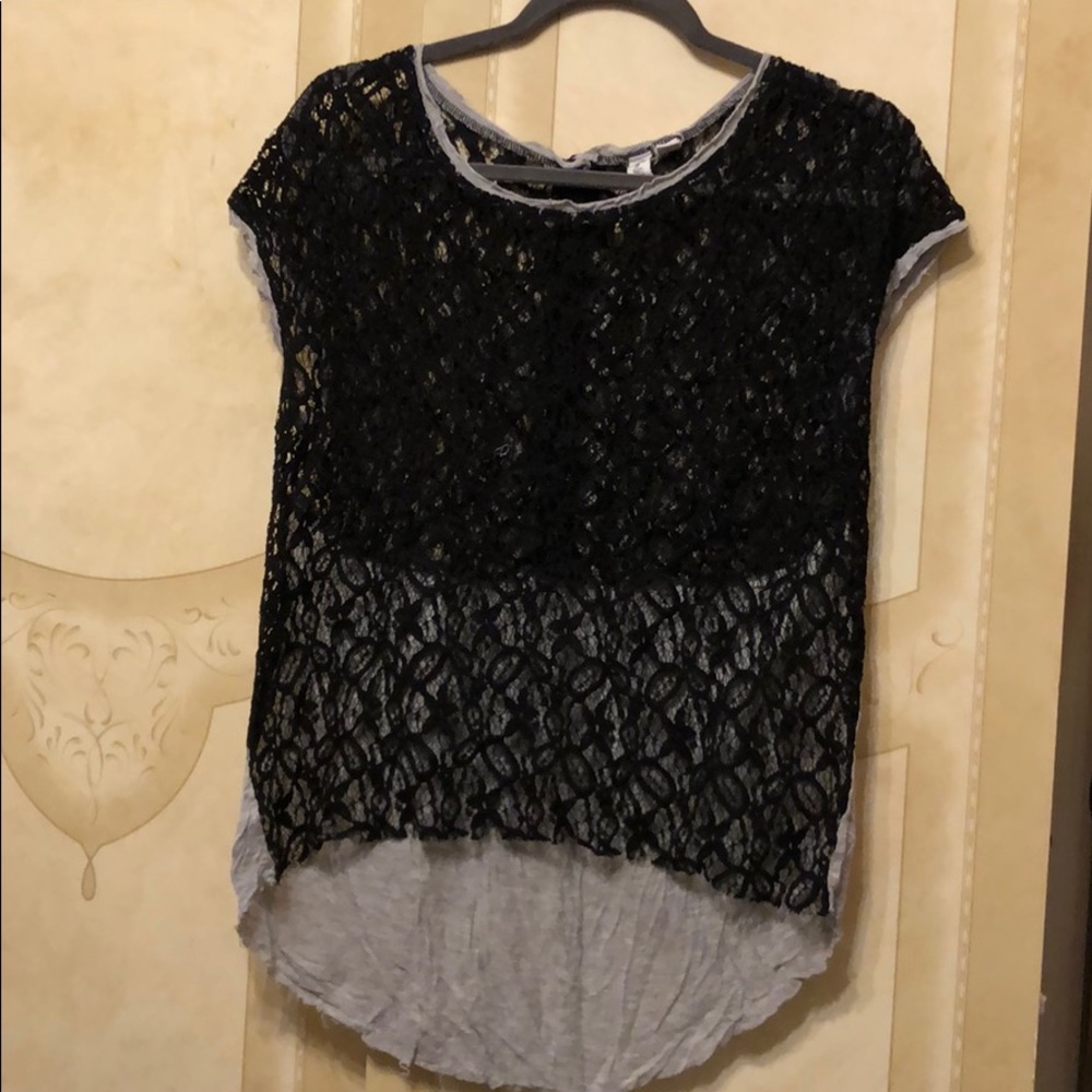 Black lace top